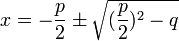 PQ-formeln